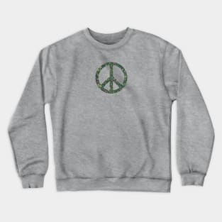 Floral Peace Sign Crewneck Sweatshirt